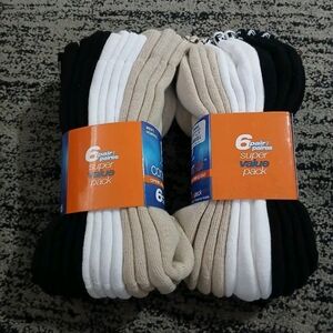 12 Pairs FootJoy Mens Quarter ComfortSof Sport Golf Socks Value Pack White 7-12
